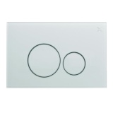 Cutout image of Crosswater Ice White Glass Flush Plate